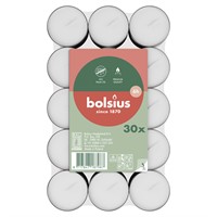 Bolsius värmeljus i 30-pack med 6h brinntid