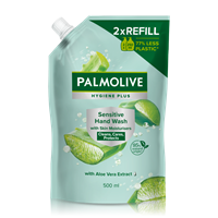 Palmolive hygien plus sensitive flytande tvål i refillförpackning