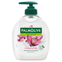 Palmolive flytande handtvål med orkide och mjölk på pumpflaska
