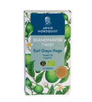 Mustigt svart te Arvid Nordquist med bergamott, synlig förpackning
