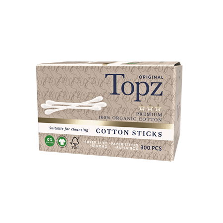 Topz Premium Bomullspinnar 24x300st