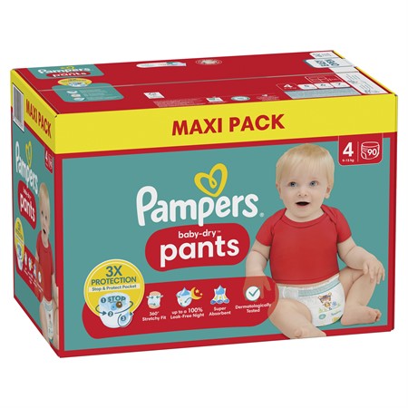 Pampers Baby Dry Pants S4 9-15Kg 1x90-p