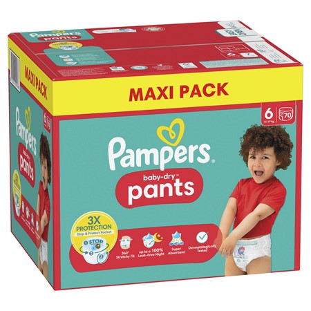Pampers Baby Dry Pants S6 14-19kg 1x70-p