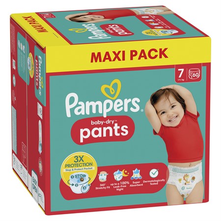 Pampers Baby Dry Pants S7 17+kg 1x60-p