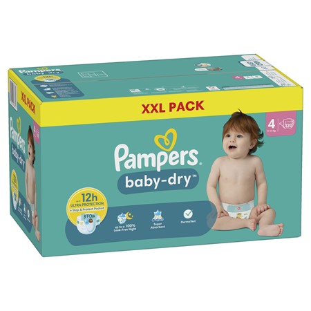 Pampers Baby Dry S4 9-14Kg 1x120-p GB