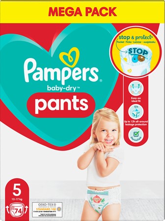 Pampers Baby Dry Pants S5 12-17Kg 1x74-p MB