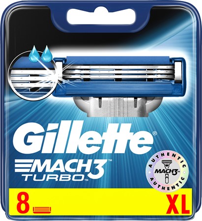 Gillette Blades Male Mach3 Turbo  10x8-p