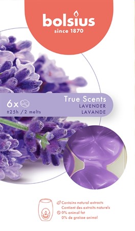 Bolsius Doftvax True Scents Lavendel 8x6-p