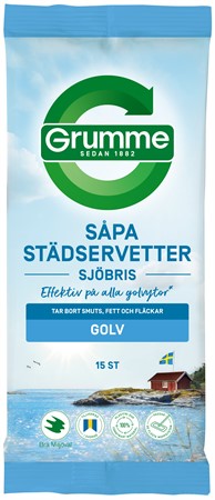Grumme Såpa Städservetter sjöbris Golv 10x15st