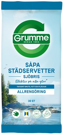 Grumme Såpa Städservetter sjöbris 10x30st