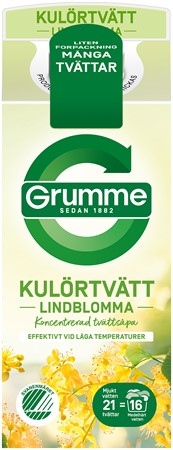Grumme Flytande Kulörtvätt Lindblomma  8x750ml
