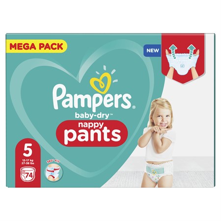 Pampers Baby Dry Pants S5 12-17Kg 1x74-p MB