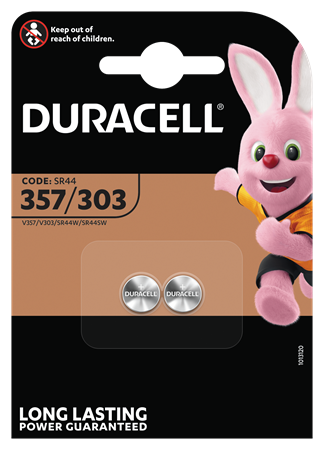 Duracell 357/303 Silver knappcell 10x2-p