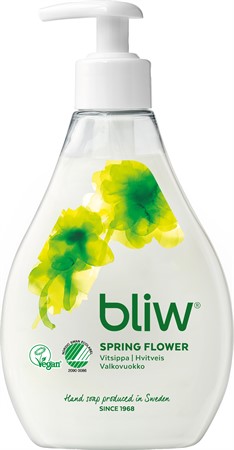 Bliw flytande hantvål med doft av vitsippa på pumpflaska