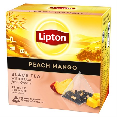Lipton Peach Mango Pyramid Bags 12x20-p