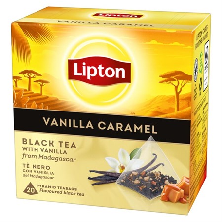 Lipton Vanilla Caramel Pyramid Bags 12x20-p